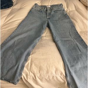 Agolde wide leg baggy jeans!! Worn 3x. Sz 26. Like new!